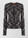 Missoni Artisanal Knit Cardigan Unique Construction In Black
