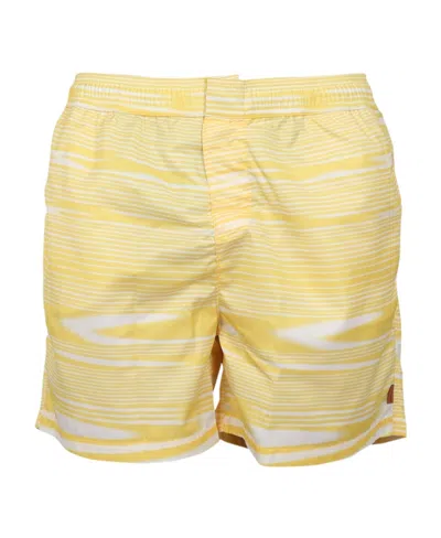 Missoni Artist Stripe-print Swim Shorts In Nude