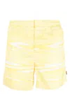 Missoni Artist Stripe-print Swim Shorts In Yellow