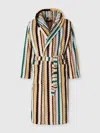 Missoni Aura Chevron-pattern Hooded Bathrobe In Multi