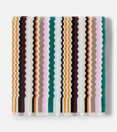 Missoni Aura Zigzag Cotton Terry Bath Towel In Multi