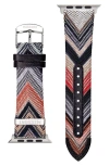 Missoni Authentic Zigzag Knit 24mm Apple Watch® Watchband In Black Multi