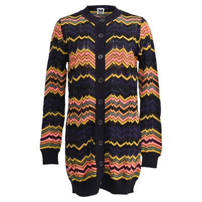 Missoni Aztec-print Knitted Cardigan In Multicolor Cotton