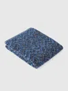 Missoni Azul 115x70 Cm Towel In Cotton Terry With Chevron Pattern