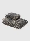 Missoni 2-piece Azul Bath Towel Set In Cotton Terry In Brown
