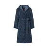 Missoni Azul Hooded Chevron Bathrobe In Blue Multi