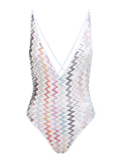 Missoni Bañador - Azul In White