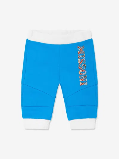 Missoni Baby Boys Zigzag Logo Joggers In Blue