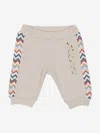 Missoni Baby Boys Zigzag Logo Joggers In Neutral