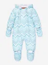 Missoni Baby Boys Zigzag Snowsuit In Blue