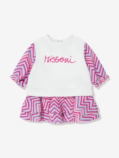 Missoni Baby Girls Dress With Knickers In Pink
