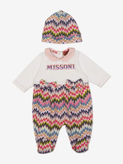 MISSONI MISSONI BABY GIRLS ZIGZAG BABYGROW SET