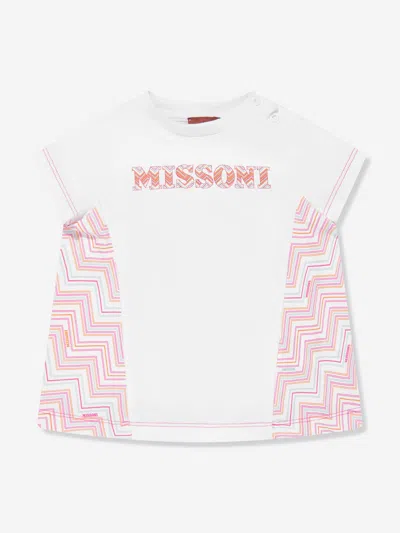 MISSONI MISSONI BABY GIRLS ZIGZAG JERSEY DRESS