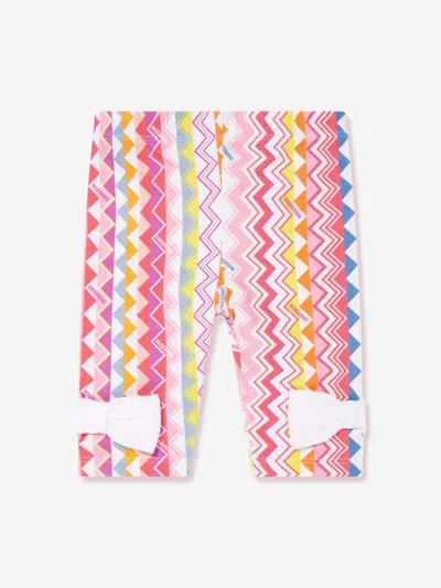 Missoni Kids'  Baby Girls Zigzag Leggings In Multicoloured