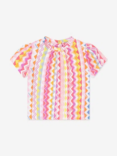 Missoni Kids'  Baby Girls Zigzag T-shirt In Multicoloured