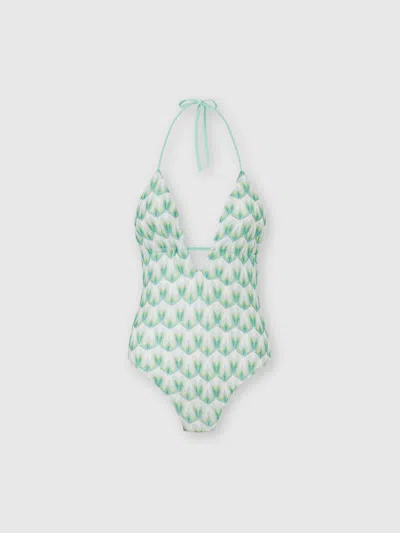 Missoni Badeanzug Aus Viskose Mit Blumenmuster In Multi