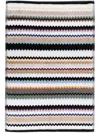 Missoni Zigzag-pattern Cotton Towel In White