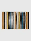 Missoni 100% Cotton Bath Mat With Chevron Pattern In Multi