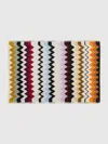 Missoni Murrina Bath Mat In 100% Cotton With Chevron Pattern 90x60 Cm