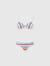 Missoni Zig-zag-pattern Bikini Set In Multi