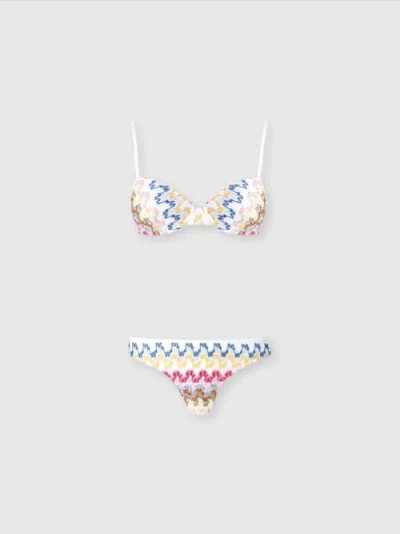 Missoni Balconette Bikini In Lamé Viscose Lace