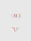 Missoni Bandeau-bikini Aus Lamé-viskose-spitze In Multicoloured