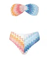 Missoni Bandeau Bikini Set In Multi-color
