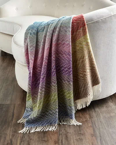 Missoni Bastien Wool-blend Throw Blanket In Multi