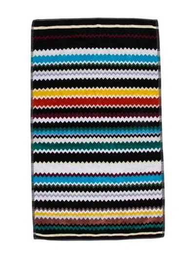 Pre-owned Missoni Bath Mat Towel In Black