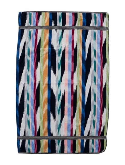 Pre-owned Missoni Bath Towel In Blue