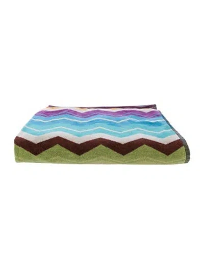 Pre-owned Missoni Bath Towel In Brown