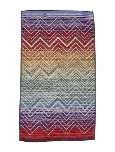 Pre-owned Missoni Bath Towel In Neutrals/orange