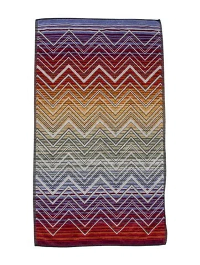 Pre-owned Missoni Bath Towel In Neutrals/orange