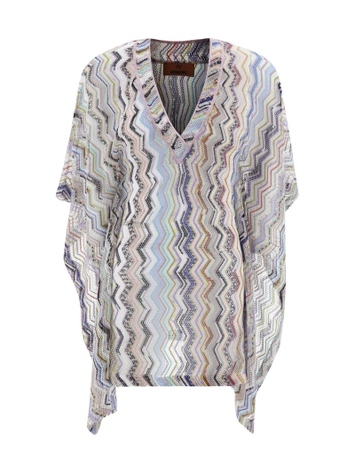 Missoni Beach Cover-up Caftan In Multicolor