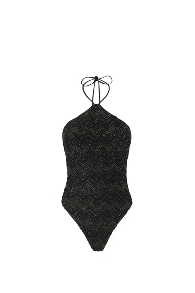 Missoni Beachwear In Black,lamé