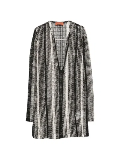 Missoni Beachwear Cotton Blend Short Cover Up In Black
