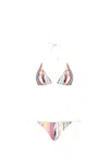 Missoni Flamed Viscose Bikini In Multicolour