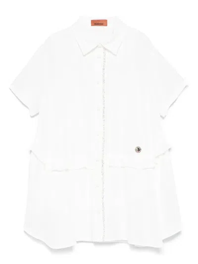 Missoni Kids' Beaded Trim-detail Dress In 白色