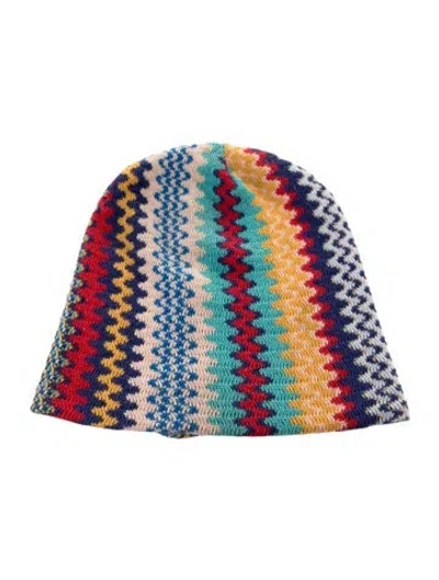 Pre-owned Missoni Beanie Hat In Black