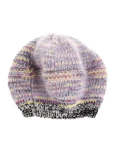 Pre-owned Missoni Beanie In Purple