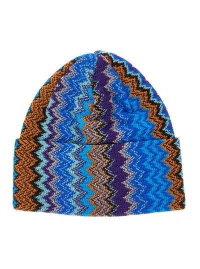 Missoni Beanie Ua213 In Blue