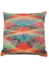 Missoni Beaumont Abstract-pattern Cushion In Grün