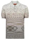 Missoni Polo In Cotone Ricamato  Uomo In Degraded Space Dye With Beige