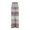 Missoni Sequin-embellished Striped Metallic Crochet-knit Wide-leg Pants In Multi