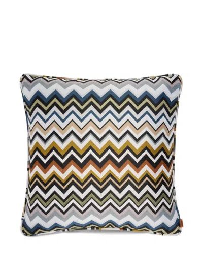 Missoni Belfast Zigzag-knit Cushion In Multi