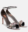 Missoni Sandal With Adjustable Strap And Zig Zag Pattern In Brown