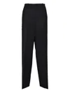 Missoni Black Wool Blend Pants With Embroidered Side Band