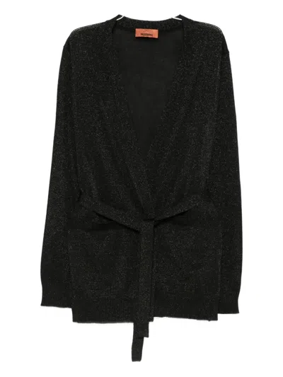 Missoni Belted Cardigan In Black