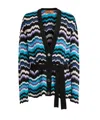 Missoni Zigzag Greek Pattern Cardigan And Belt In Black