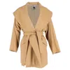 Missoni Belted Coat With Pockets In Brown Wool In Brown